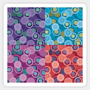 Dots and Circles Cubed Sticker